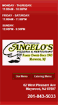 Mobile Screenshot of angelospizzaofmaywood.com